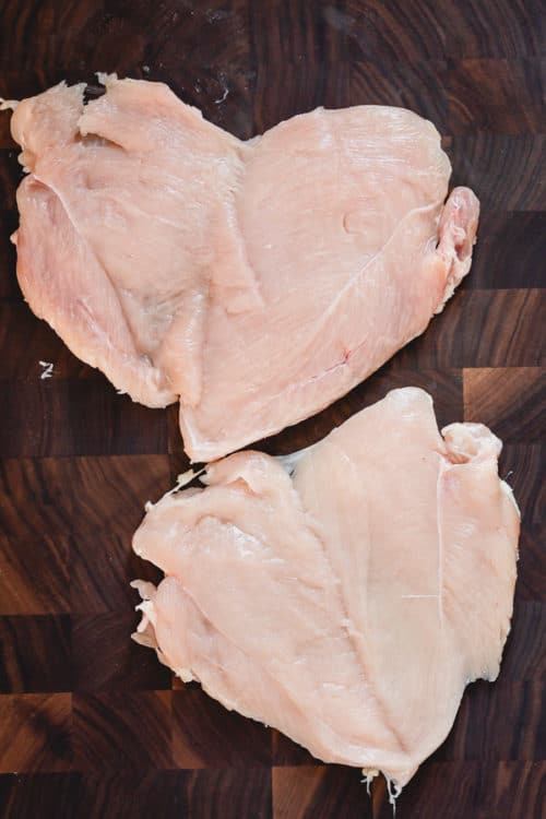 Let me show you how to butterfly a chicken breast in 2 easy steps! Butterflied chicken breast cooks faster and more evenly, ensuring each bite is juicy and tender!! #howtobutterflychickenbreast #chickenbreast