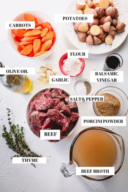 Simple Ingredient for rich and hearty Instant Pot Beef Stew! The secret ingredient adds incredible depth of flavor! #beefstew
