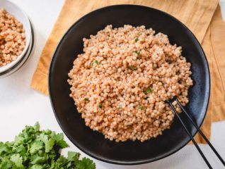 How to cook pearl couscous - quick and easy method to make deliciously nutty and chewy toasted couscous. Your new favorite side dish on a busy weeknight! #pearlcouscous #couscous